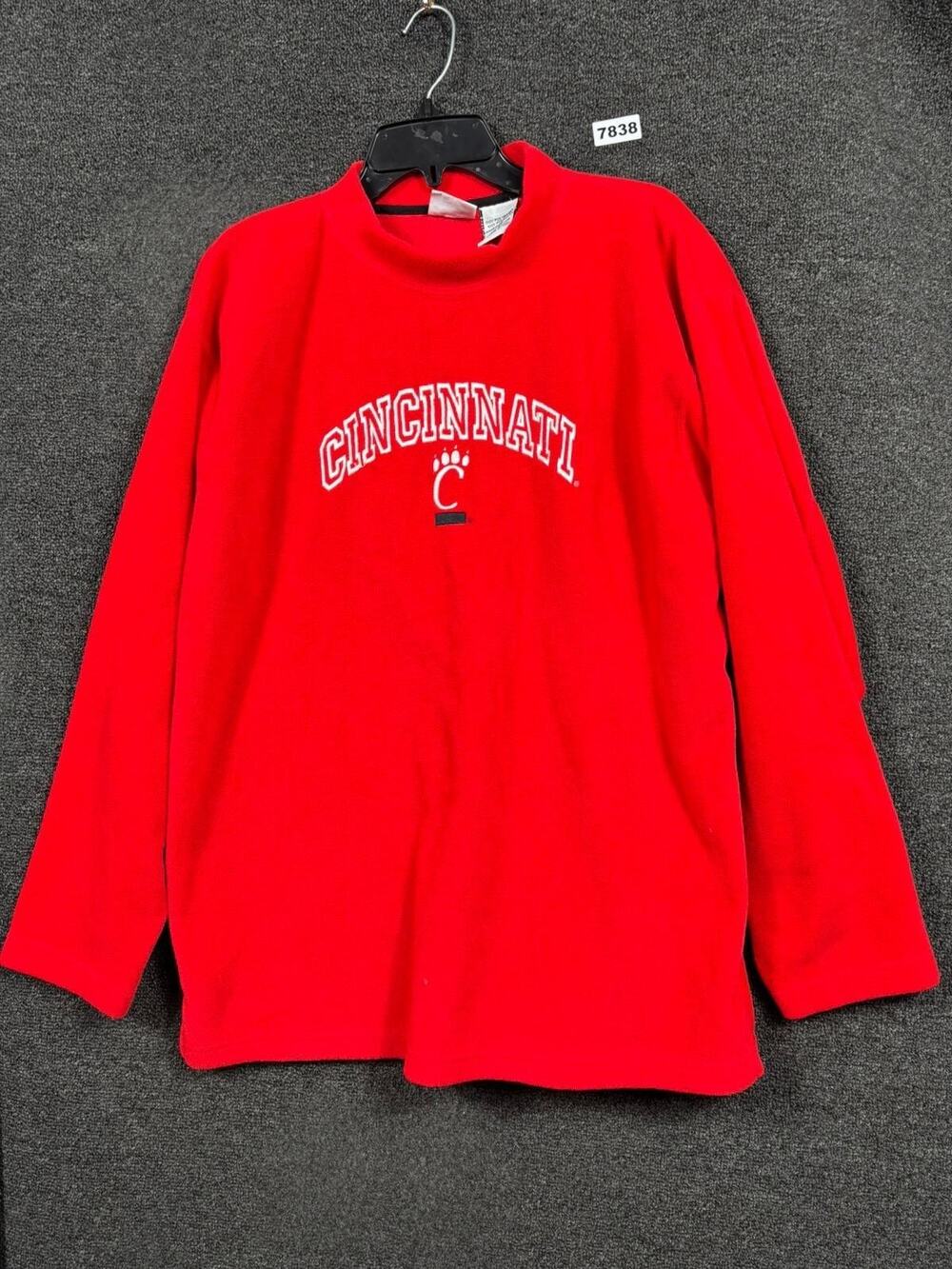 Cincinnati Bearcats Sweatshirt Mens Large Red NCAA Football Pro Edge Fleece
